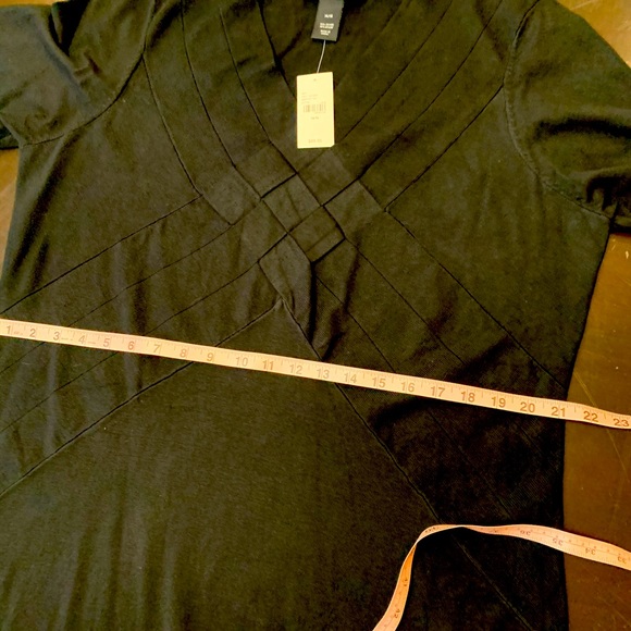 Lane Bryant Body-Con Sweater w/ Woven Bodice - Picture 6 of 11